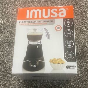 NIB Imusa Electric Espresso Maker - Black
